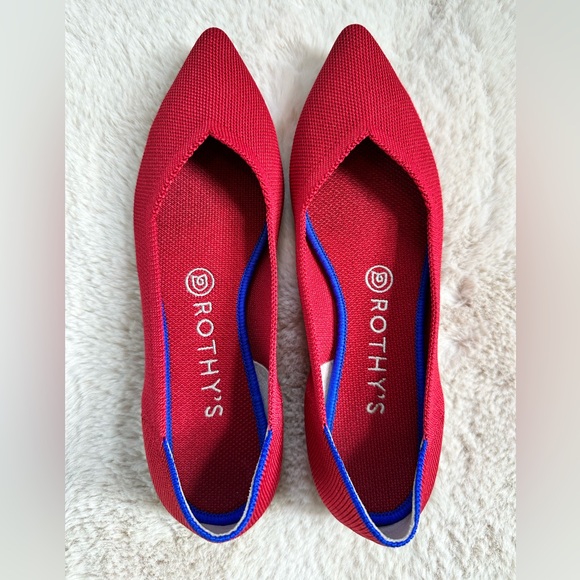 Rothy's Shoes - Rothy's The Point in Bright Red - Like New Size 8 - Valentine’s Date Night❤️💖